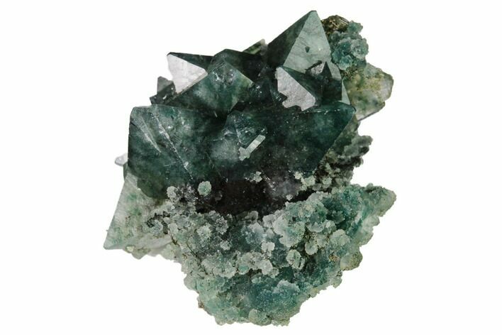 Apophyllite Crystals w/ Celadonite Inclusions -India #168955